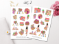 Preview: Girls Picnic Sticker Set